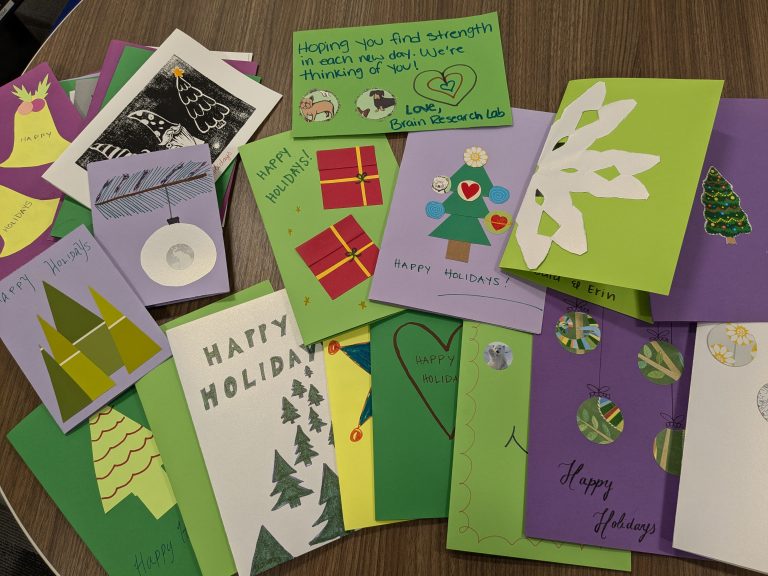 Radiating Kindness: Making Holiday Cards for Elderly Mass General Patients